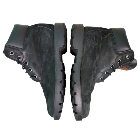Timberland black suade boots, youth size 4, black - Picture 5 of 9